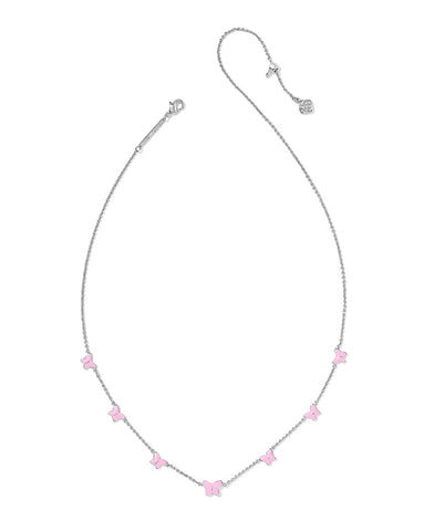 Lillia Butterfly Enamel Strand Necklace reversible
