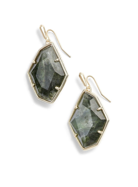 Kendra Scott Dunn Drop Earrings in Gold Sage Mica