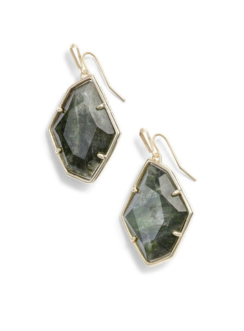 Kendra Scott Dunn Drop Earrings in Gold Sage Mica