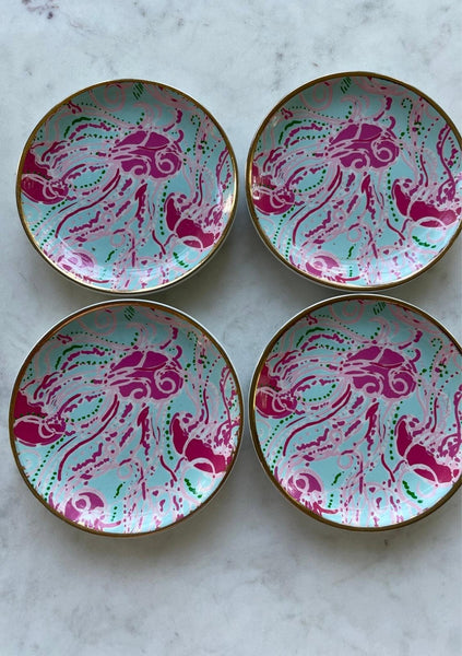 Lilly Pulitzer Coaster Set In “Jellies Be Jammin