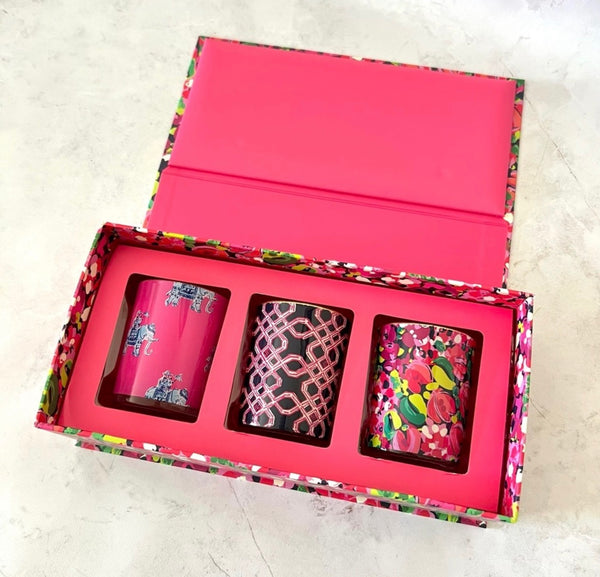 Lilly Pulitzer Set of Three Votive