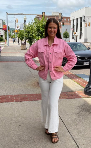 Cotton Candy Crop Jacket