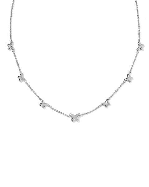 Lillia Butterfly Enamel Strand Necklace reversible