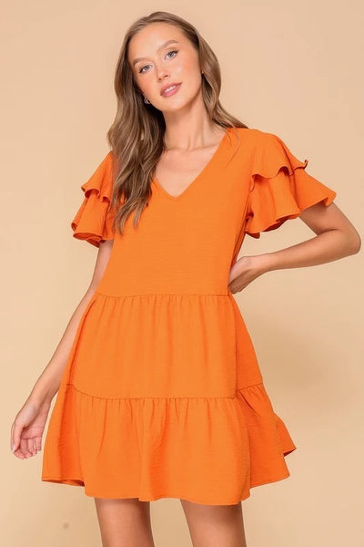 Gameday Belle Airflow Dress Burnt Orange