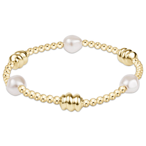 admire gold & admire pearl 3mm gold bracelet(6.25)