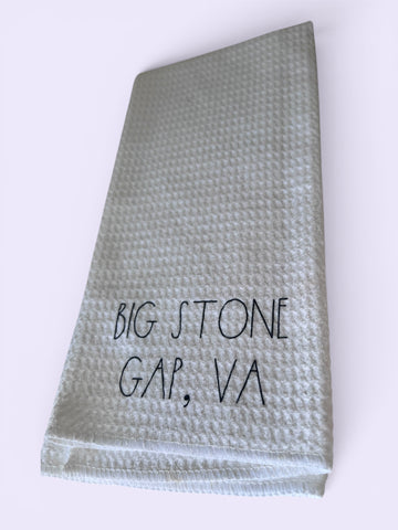Zip code hand towel