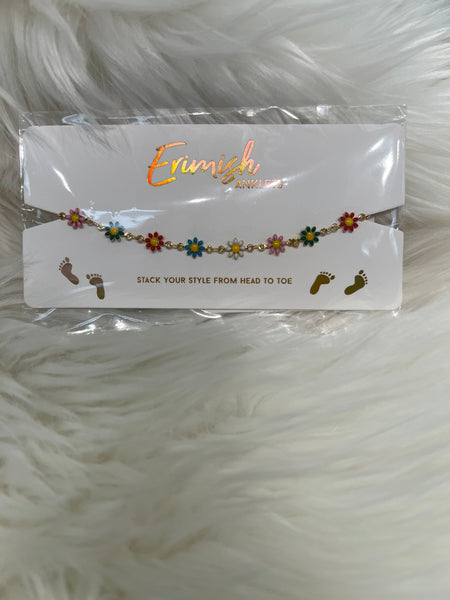 Erimish flower power anklet 🌻