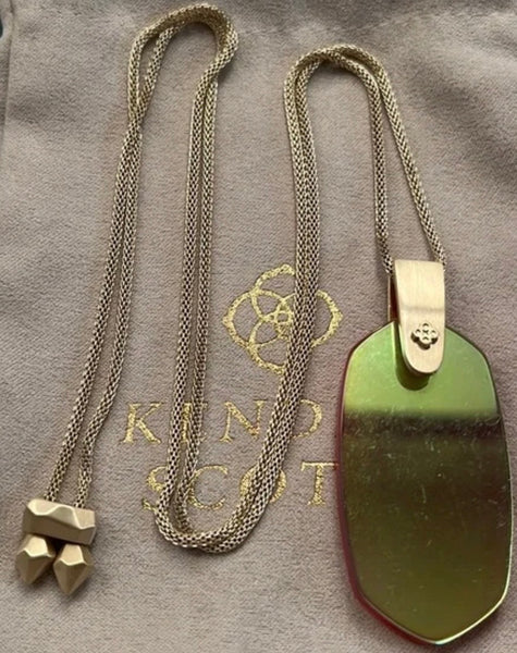 Kendra Scott  Inez Necklace Dichroic Glass