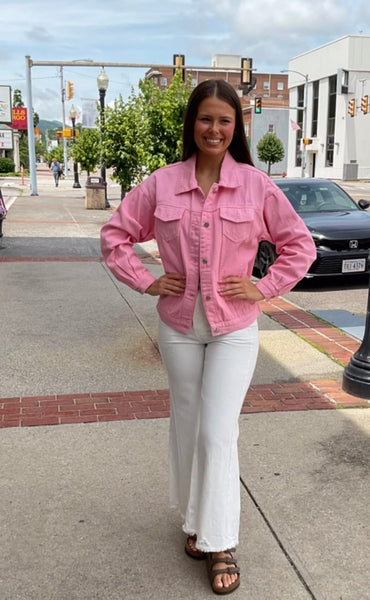 Frayed Hem White Flare Jeans