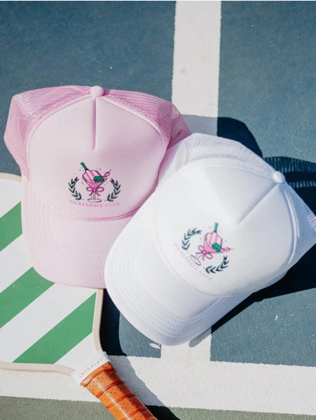 Pickleball trucker hat (pink)