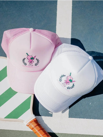 Pickleball trucker hat (pink)