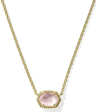 Daphne Gold Frame Short Pendant Necklace