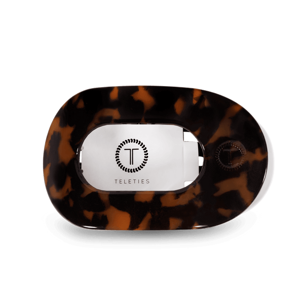 Tortoise Flat Round Hair Clip