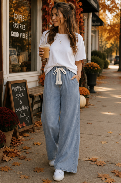 The willow drawstring denim