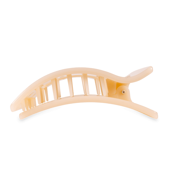Almond Beige  Flat Rectangle Hair Clip