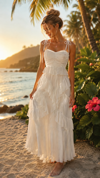 Evalyn Tiered Ruffle Maxi Dress