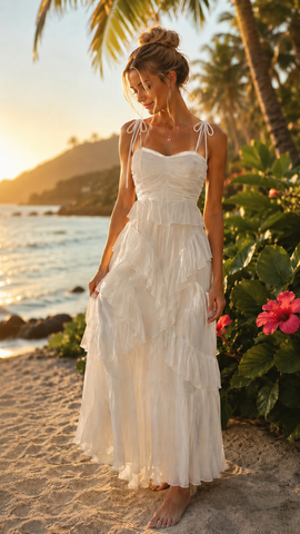 Evalyn Tiered Ruffle Maxi Dress