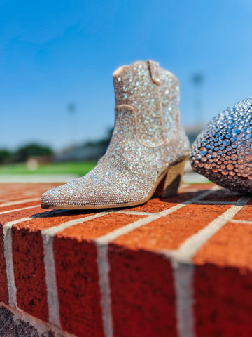 Harlow Clear Rhinestone Ankle Boot By Matisse