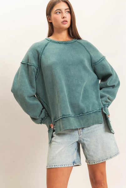 The Weekend Wash Mock Neck