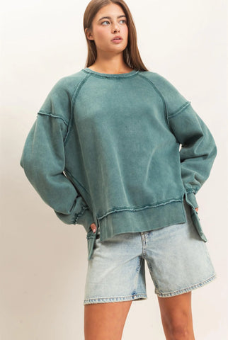The Weekend Wash Mock Neck