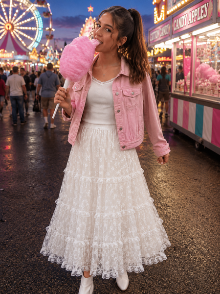 Cotton Candy Crop Jacket
