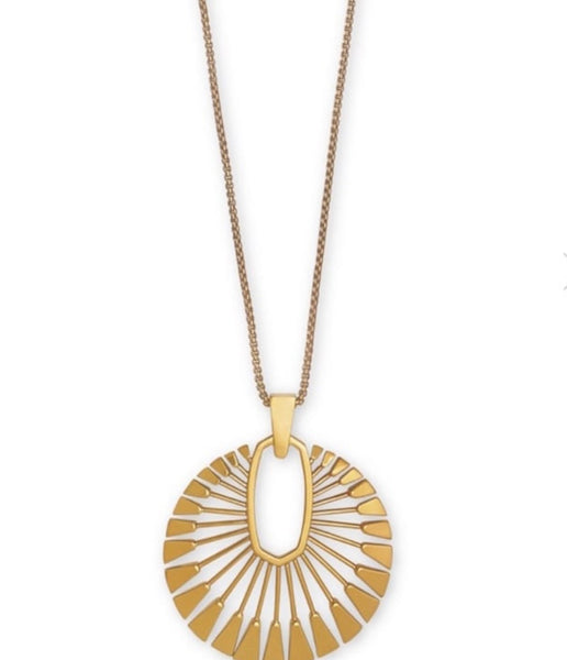 Kendra Scott Deanne Long Sunburst Pendant Neckla