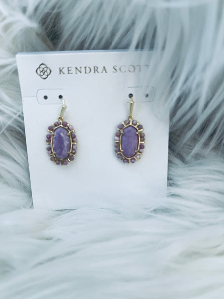 Kendra Scott Beaded Lee Drop Earrings