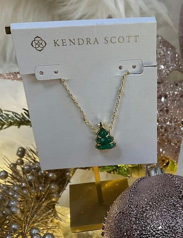 Kendra Scott Christmas Tree Pendant Necklace