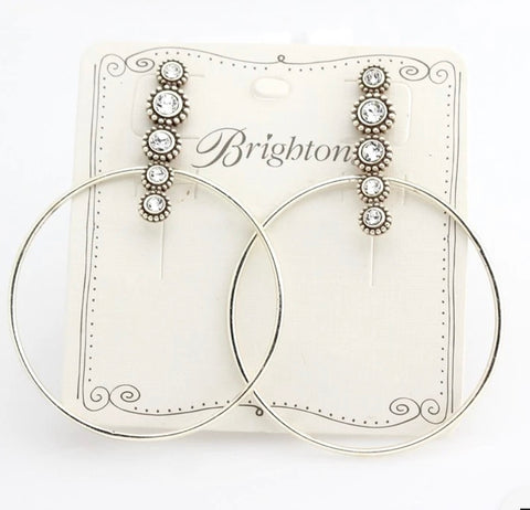 Brighton Twinkle Post Hoop Silver
Crystal Earrings