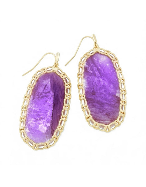 Kendra Scott Macrame Danielle
Purple Mica Earrings In Gold
Hardware