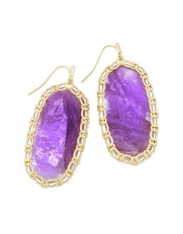 Kendra Scott Macrame Danielle
Purple Mica Earrings In Gold
Hardware