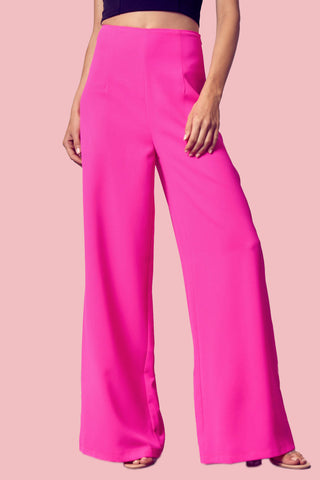 Hot Pink Wide Leg Pants