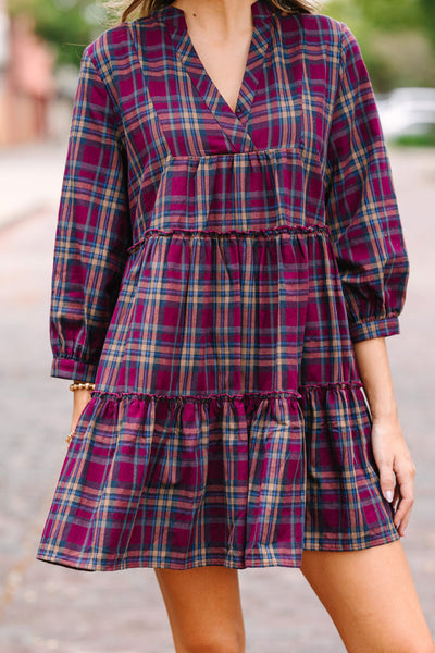 The Plum Harvest tier dress