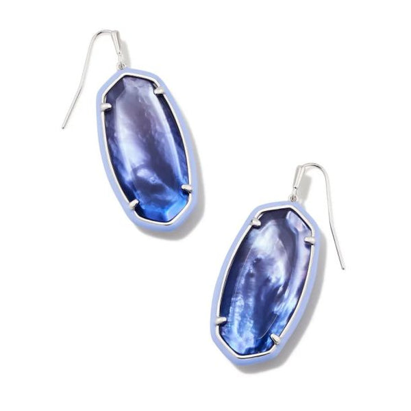Elle Drop Earrings Dark Lavender