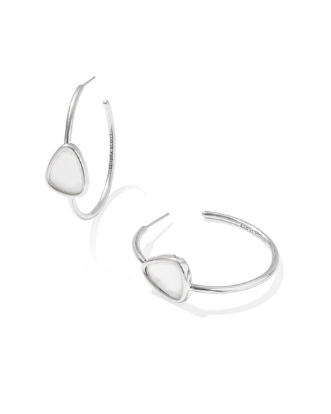 Kendra Scott silver hoop earrings