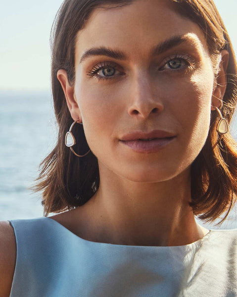 Kendra Scott silver hoop earrings