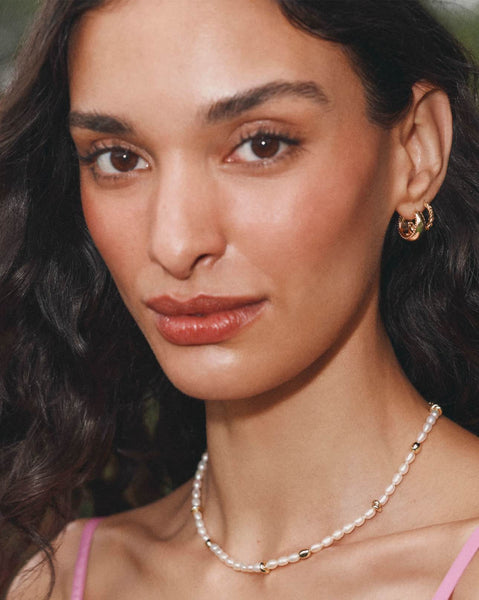 Ashton Gold Pendant Necklace in Freshwater Cultured Pearl