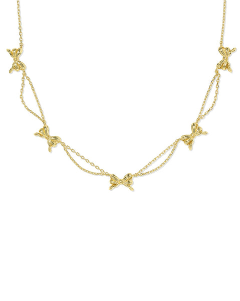 Kendra Scott Bow Gold Strand Necklace