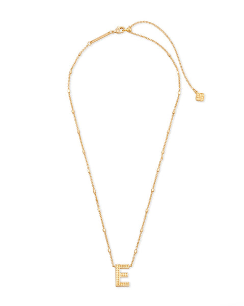 Letter Pendant Necklace in Gold