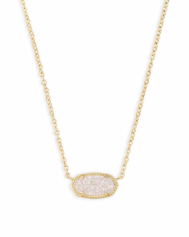 Elisa Gold Pendant Necklace Drusy