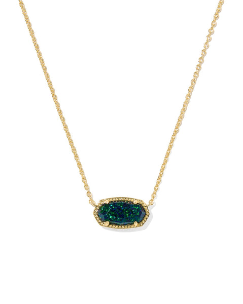 Elisa Gold Pendant Necklace Drusy
