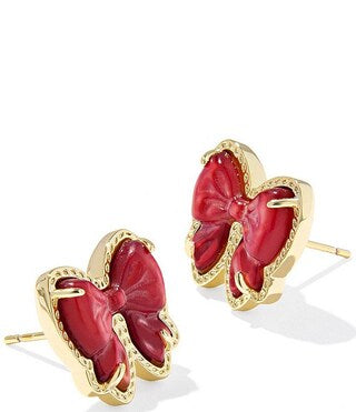 Haley Bow Stud Earrings
