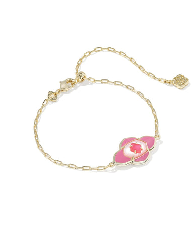 Abbie Medallion Gold Delicate Chain Bracelet