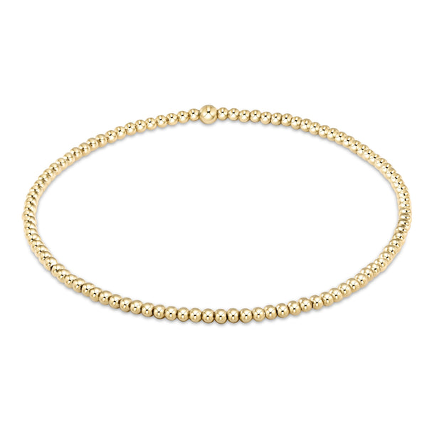 classic gold 2mm bracelet (6.25)