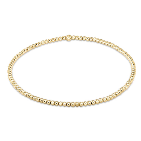 classic gold 2mm bracelet (6.25)