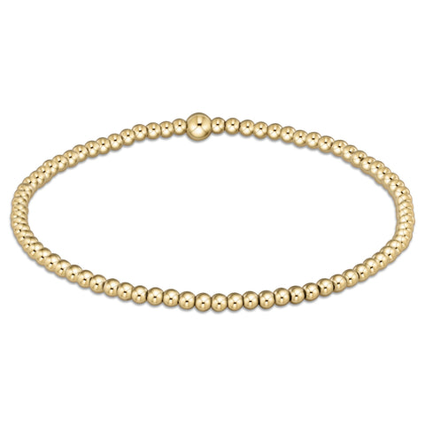 classic gold 2.5mm bracelet(6.25)