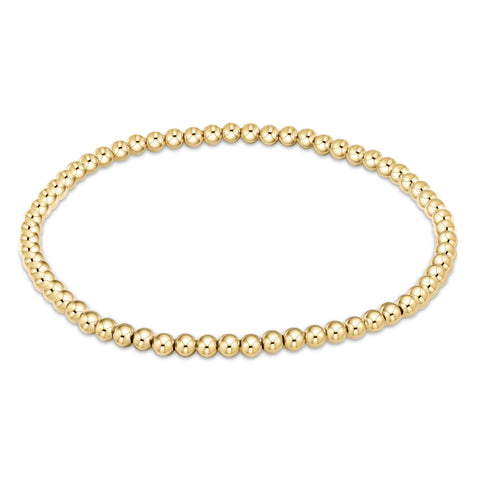 classic gold 3mm bracelet(6.25)