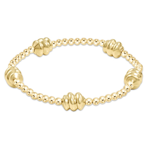 admire gold 3mm gold bracelet(6.25)