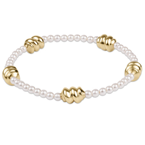 admire gold 3mm pearl bracelet(6.25)