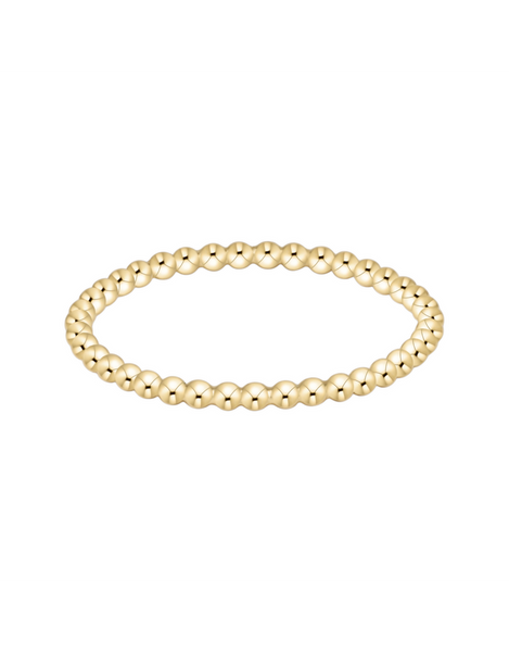 Classic Gold 1.5mm Bead Ring